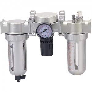 3/8" Air Preparation Units (Air Filter, Air Regulator, Lubricator)