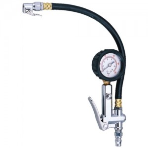 3-Function Tire Pressure Gauge (30cm Hose)