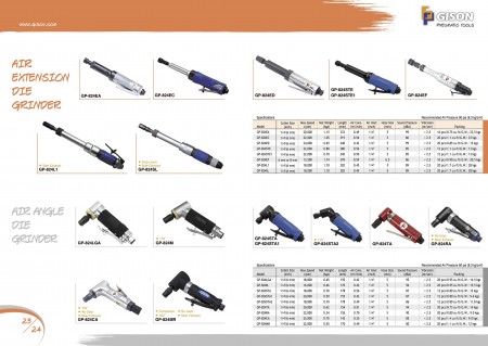 Air Extension Die Grinder, Air Angle Die Grinder
