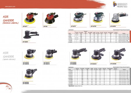 Air Sander (Random Orbital), Air Sander (Gear Driver)