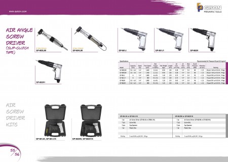 Air ScrewDriver (Slip-Clutch Type), Air ScrewDriver Kits