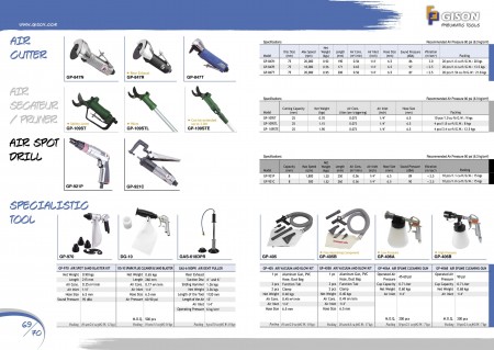 Air Cutter, Air Secateur, Air Pruner, Air Spot Drill, Air Spot Sand Blaster, Air Dent Puller, Air Vacuum Bow Kits, Air Spume Cleaning Gun