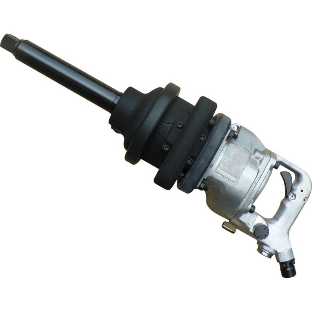 Industrial Air Impact Wrench1" Long Shank Truck Lug Nut 2,300 ft/lb 